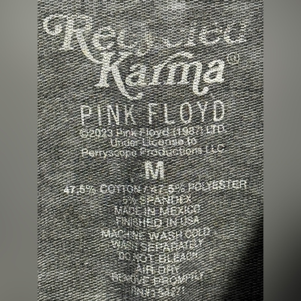 12 - Pink Floyde Recycled Karma Cotton Blend Pullover - Picture 3 of 3